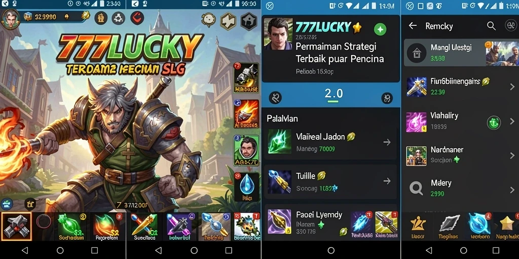 Gameplay menarik dalam 777LUCKY yang menampilkan strategi SLG.