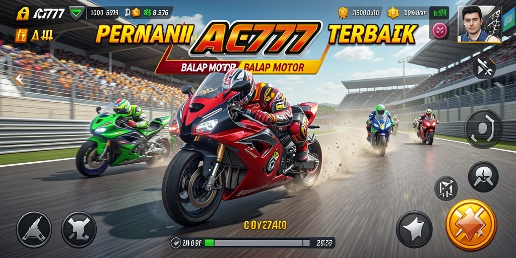 Tangkapan layar ACE777 menampilkan aksi balap motor yang seru dan mendebarkan.