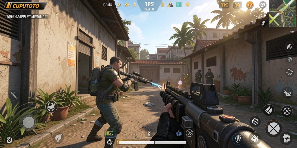 Tangkapan layar yang menunjukkan aksi seru dalam gameplay CUPUTOTO.