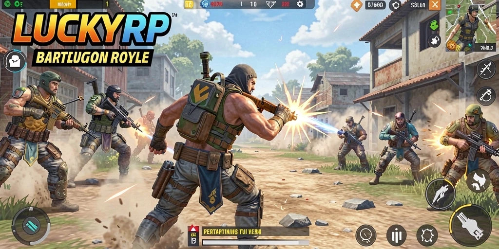 Tangkapan layar yang menunjukkan aksi seru dalam gameplay Battle Royale.