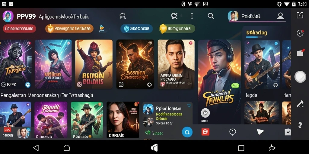 Screenshot PPV99 menampilkan antarmuka permainan musik yang menarik.