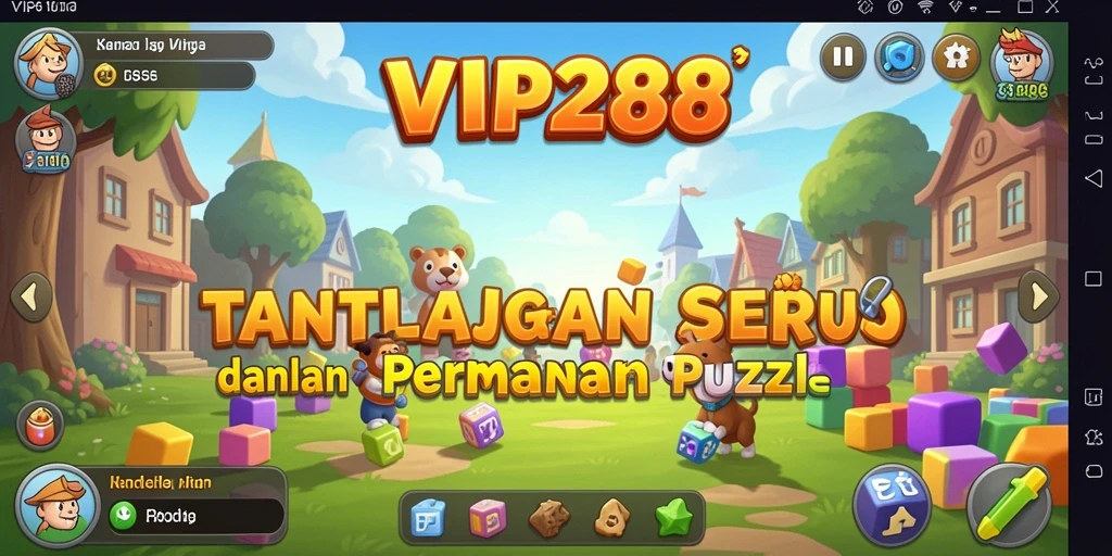 Screenshot gameplay VIP288 menampilkan tantangan puzzle yang menarik.
